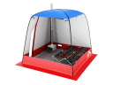 Мобильная баня-палатка МОРЖ c 2-мя окнами сине-красный в Нижнем Тагиле