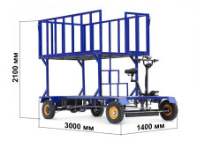 Грузовая электрическая тележка RuTrike ПАЛИСАД ЯРУС