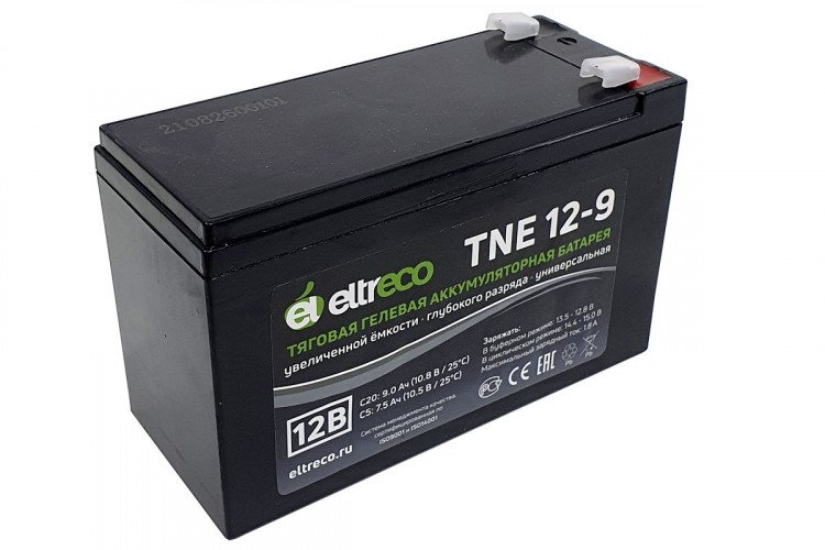 Тяговый аккумулятор Eltreco TNE12-9 (12V9A/H C20) в Нижнем Тагиле