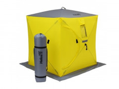 Палатка для рыбалки Helios Куб 1,8х1,8 желтый/серый Палатка для рыбалки Helios Куб 1,8х1,8 желтый/серый
