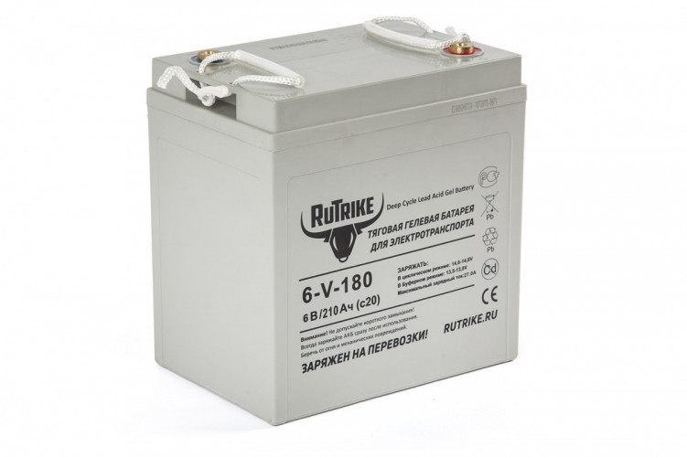 Тяговый гелевый аккумулятор RuTrike 3-EVF-180A (6V180A/H C3) в Нижнем Тагиле