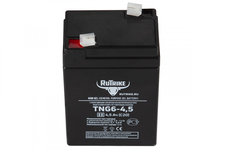 Тяговый гелевый аккумулятор RuTrike TNG 6-4,5 (6V4,5A/H C20) в Нижнем Тагиле