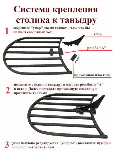 Боковой столик для тандыра в Нижнем Тагиле