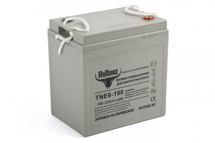 Тяговый гелевый аккумулятор RuTrike TNE6-190 (6V210A/H C3) в Нижнем Тагиле