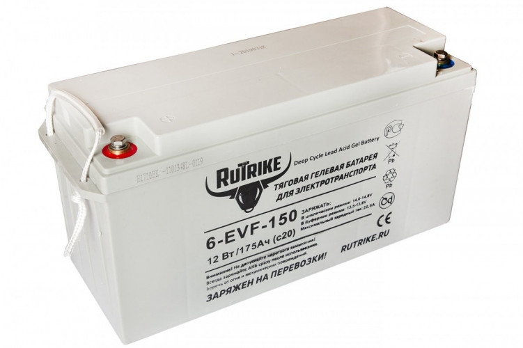 Тяговый гелевый аккумулятор RuTrike 6-EVF-150A (12V150A/H C3) в Нижнем Тагиле