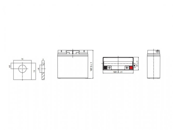 Аккумулятор Leoch DJW 12-18 (12 В, 18 Ач) в Нижнем Тагиле