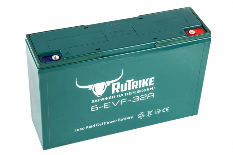 Тяговый гелевый аккумулятор RuTrike 6-EVF-32 (12V32A/H C3) в Нижнем Тагиле