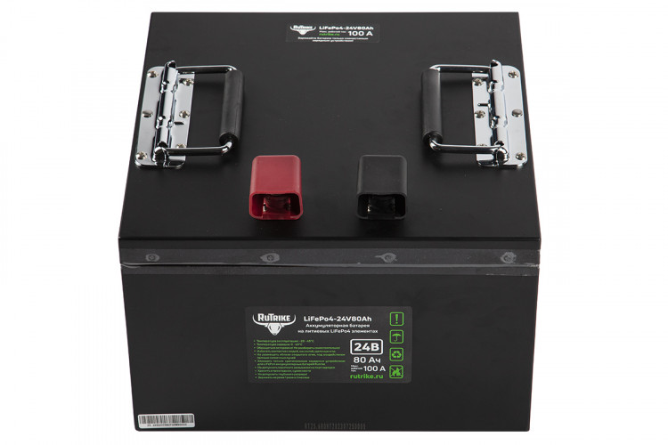 Тяговый железо-фосфатный аккумулятор RuTrike LiFePO4 24V80Ah (100A) в Нижнем Тагиле