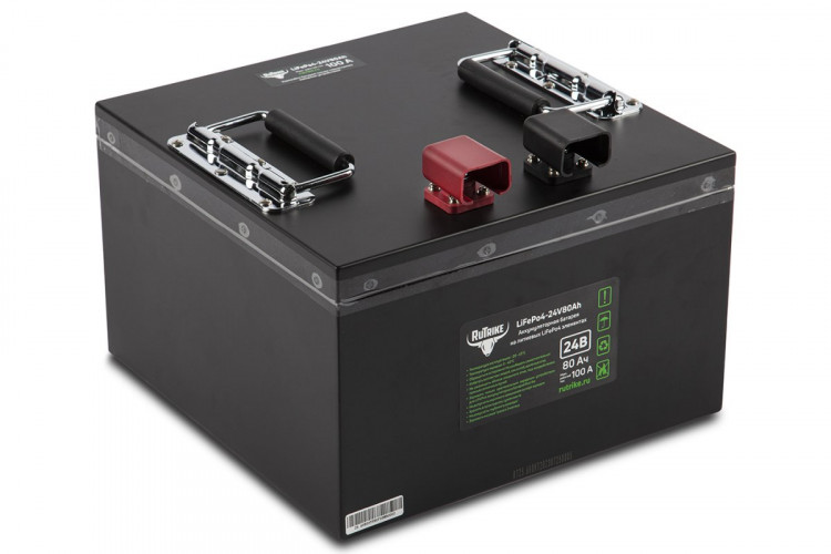 Тяговый железо-фосфатный аккумулятор RuTrike LiFePO4 24V80Ah (100A) в Нижнем Тагиле
