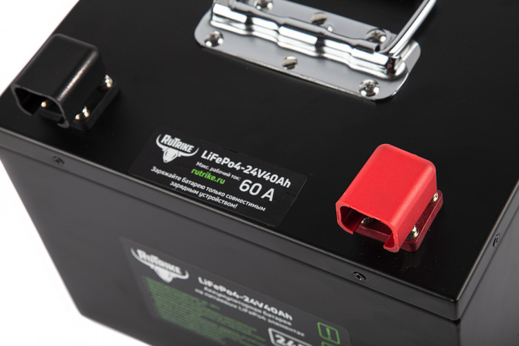 Тяговый железо-фосфатный аккумулятор RuTrike LiFePO4 24V40Ah (60A) в Нижнем Тагиле