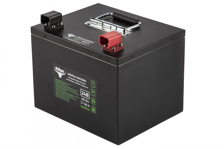 Тяговый железо-фосфатный аккумулятор RuTrike LiFePO4 24V40Ah (60A) в Нижнем Тагиле